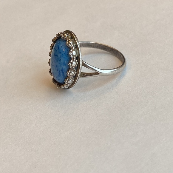 Victorian sterling Robin’s Egg ring - Picture 16 of 17